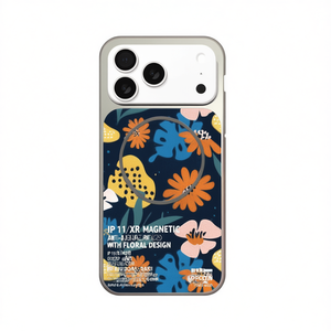 Funda Magnética Anti-Caídas para iPhone 11/XR, TPU+PC, Sublimable, con Diseño Floral - Product Image 1