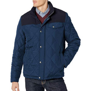 Señora Color sólido Outwear Puffer Casual Chaqueta acolchada a prueba de viento Poliéster Casual Golf Chaqueta acolchada para hombres Golf Chaquetas para hombres - Product Image 1