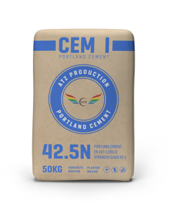 ซีเมนต์42.5N พอร์ตแลนด์ CEM I ส่งตรงจากโรงงานคุณภาพสูงและแบรนด์ OEM ใช้สำหรับการผลิตคอนกรีตสำเร็จรูป - Product Image 1