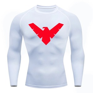 Camisetas de gimnasio de manga larga de alta calidad Personalizar sublimación Impreso Rash Guard Slim Fit Venta al por mayor Jogging Wear - Product Image 5