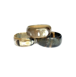 Bracelets en corne de buffle d'Inde, qualité luxe, forme ronde, faits à la main, bracelet manchette en corne, haute qualité, prix bas - Product Image 2