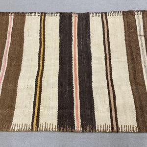 2.4x11.4 ft Vintage Turkish <b>Rug</b>, <b>Runner</b> <b>Rug</b>, Brown Kilim Ombr <b>Rug</b> - Product Image 3