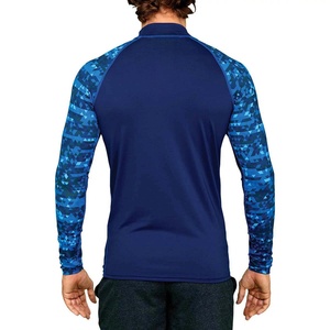 Custom <b>Men's</b> Raglan Long Sleeve Quick-Dry Surf Shirt UV Protection UPF50 <b>Rash</b> <b>Guard</b> with Sublimation Printed Sleeves - Product Image 2