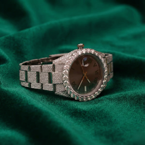 Elegante Reloj Analógico para Hombre, Estilo Hip Hop, Correa de Cuero Mecánica, Resistente al Agua, Esfera de Cristal, Joyería de Moda - Product Image 2