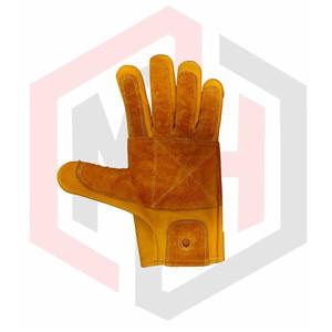 ถุงมือทำงานสีทึบทำจากหนังกันลื่นปลอดภัยจากโรงงาน - Product Image 2