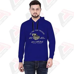 Premium Men's Pullover Hoodie Ultra Cozy and Comfortable 100% Cotton Embroidered Plain Dyed with Digital Printing for Winter - Product Image 1