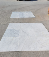 Carreaux de marbre blanc poli Bianco Ibiza 2025, 20 mm, 40x40/60x60, ensemble de motifs, marbre Cem classique de luxe, premier choix pour la maison