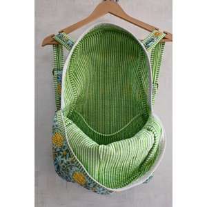 Handmade <b>Lightweight</b> Indian Boho Quilted Mini <b>Backpack</b> Cotton Floral Hand Block Print Zipper for Travel Beach & Daily Use - Product Image 6