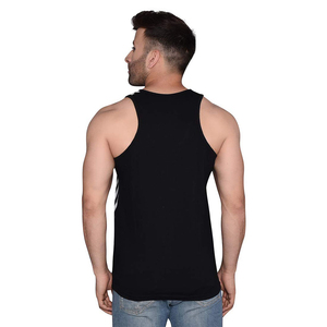 Camiseta sin mangas de secado rápido transpirable de algodón/poliéster con logotipo personalizado al por mayor para hombre, Fitness, correr, gimnasio, entrenamiento, Pakistán - Product Image 5