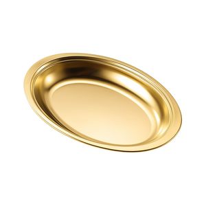 Assiette en métal pour la restauration hôtelière, service de table pour banquet, présentation alimentaire commerciale, qualité durable - Product Image 1