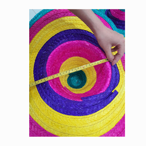 หมวก Sombrero เม็กซิโกสำหรับผู้หญิงหมวกฟางหลากสีหมวกหญ้าทะเลทำจากวัสดุธรรมชาติจากเวียดนามสำหรับผู้ใหญ่และเด็ก - Product Image 2