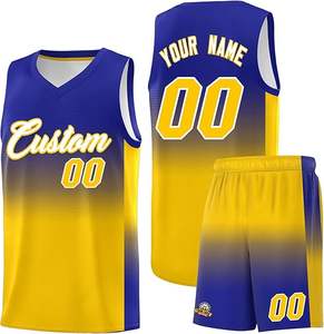 Ensemble d'uniformes de basket-ball personnalisés de haute qualité pour hommes, dernier modèle de maillot uni réversible, vêtements de basket-ball personnalisables - Product Image 1