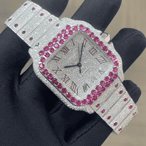 Reloj Iced Out Moissanite Bust Down - Regalo Geométrico Brillante - Product Image 5