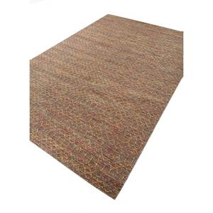 Alfombras de Lana Tejidas a Mano Indusbar Gold Flat Weaves, Alfombras de Yute Geométricas Abstractas para el Hogar, para Pasillo, Dormitorio, Sala de Estar PDWL-671 - Product Image 2