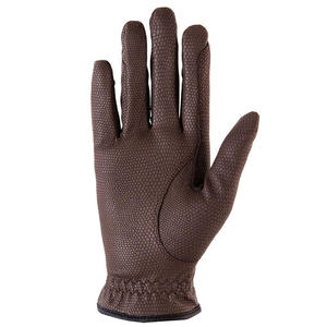 2025 New Design Brown Leather Horse Riding <b>Gloves</b> Lightweight Professional Made Horse Riding <b>Gloves</b> for Men's - Product Image 5