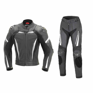 Combinaison de course en cuir unisexe de haute qualité pour hommes et femmes, respirante, coupe-vent, grande taille, combinaison de moto protectrice pour les motards - Product Image 1