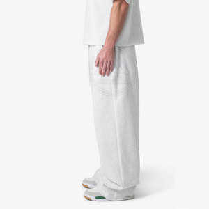 Pantalon ample taille haute décontracté pour hommes Taille 8XL haute qualité Coton Polyester droit Style actif - Product Image 3
