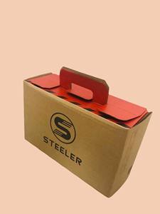 OEM Recycled Corrugated Carton Box with Paper Handle for Shoes <b>Packaging</b> and Gifts - Product Image 3