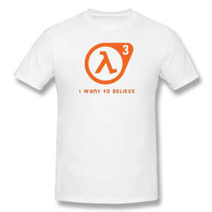 เสื้อยืดออกกำลังกาย Half-Life 3 ผ้าฝ้าย 100% น้ำหนักผ้า 300 กรัม ดีไซน์แบบอัดแน่น หมายเลขรุ่นพิมพ์บนเสื้อยืด - Product Image 4