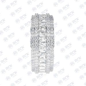 5.00 tcw Baguette ตัด Eternity ห้องปฏิบัติการปลูกแหวนเพชรสำหรับผู้หญิง/ของขวัญครบรอบวงแหวน CVD สำหรับรักของขวัญวันเกิด - Product Image 5