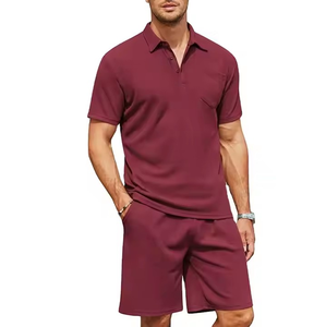 <b>Men's</b> Casual Two-Piece Set Summer <b>Shorts</b> with Full Button Collar Fashionable Clothes Casual <b>Men</b> Suit Set - Product Image 6