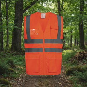 Chaleco de Alta Visibilidad Ewald M Naranja, Cumple con ISO 20471 y 13688, Equipo de Seguridad y Supervivencia SAFESTYLE, Talla M - Product Image 3