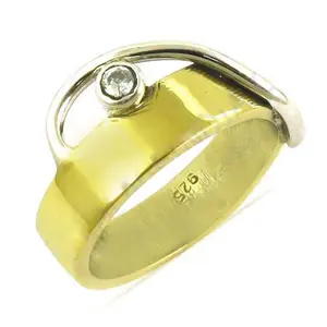 Anillo de Plata para Mujer con Baño de Oro Rosa, Incrustaciones de Piedras Preciosas Naturales y Aleación - Product Image 3