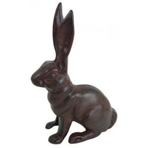 <b>Antique</b> Rabbit Sculpture Easter Ornament Model Casted Rabbit Figurine Home Garden Decoration Bunny Sculpture Handcrafts - Product Image 2