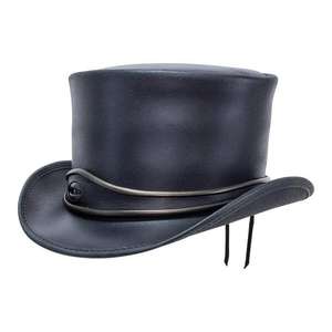 Sombrero de Vaquero Unisex de Fieltro Azul con Banda de Cuero, Estilo Occidental, para Hombres y Mujeres, con Rayas Elegantes para Deportes al Aire Libre - Product Image 2