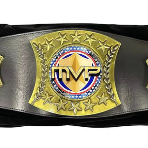 Héritage OEM/ODM de qualité supérieure pour champion Conception personnalisée Ceinture de titre de boxe de lutte en cuir de 8mm d'épaisseur en alliage de zinc lourd souple - Product Image 1