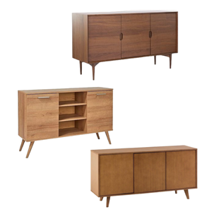 Soporte de TV de gabinete de madera de estilo europeo al por mayor con tres cajones y patas de madera maciza de dos puertas para sala de estar - Product Image 4