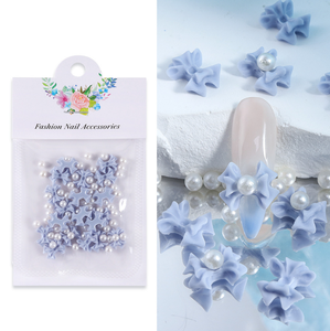 20 pièces de breloques pour ongles en résine, motifs nœuds 3D, accessoires pour manucure coréenne DIY et <span class=keywords><strong>nail</strong></span> <span class=keywords><strong>art</strong></span> - Product Image 3