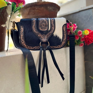 Bolso de Mano de Cuero Vacuno para Mujer, Nuevo Estilo, Más Vendido, Tamaño Adulto - Product Image 1