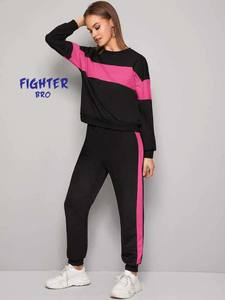 Survêtement slim pour femmes avec tissu extensible et ceinture réglable conçu pour la course à pied et l'entraînement de jogging - Product Image 2