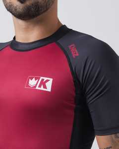 Camisas de compresión BJJ Rashguards, camisas de manga corta con estampado personalizado en blanco, diseño de Kingz - Product Image 6