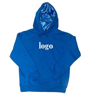 Sudadera con capucha de punto con forro de satén personalizado de alta calidad para hombres de talla grande impermeable seda bordada Anti-Shrink Technics algodón - Product Image 3
