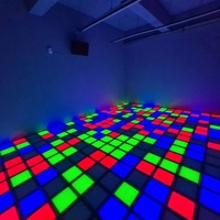 Plancher de danse LED multicolore pour intérieur et extérieur, éclairage de scène disco de Noël