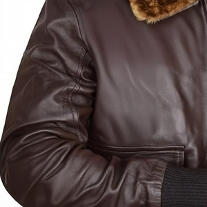 Low MOQ Unique quality Custom <b>Sheepskin</b> Bomber <b>Jacket</b> High Quality Leather <b>Jacket</b> - Product Image 3
