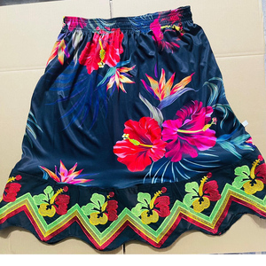 Faldas Hawaiano con estampado de algodón de alta calidad para mujer, nuevo estilo, ropa hawaiana fabricada, precios de Pakistán, faldas estampadas hawaianas - Product Image 1