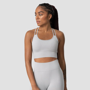 บราโยคะไหล่เดียวระบายอากาศได้ดีสำหรับผู้หญิงขนาดพิเศษสำหรับออกกำลังกายในยิมผ้าไนลอนสแปนเด็กซ์ - Product Image 1