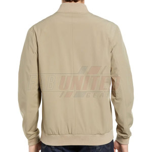 <b>Men's</b> Lightweight Satin Bomber <b>Jacket</b> with Stand Collar Breathable Windproof Features for Outdoor Activities-Seasonal Wear - Product Image 3
