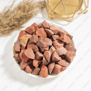 Decoración de Sanación Natural, Origen EE. UU., Imitación Antigua de Cristal Rojo, Rocas Crudas Talladas, Piezas a Granel, Coleccionable de Arte - Product Image 1