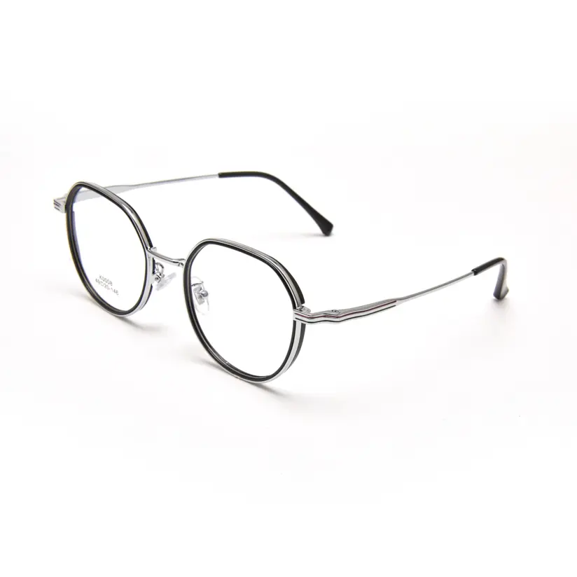 Latest Round Gold Metal Acetate Frames Eyeglasses Optical Glasses