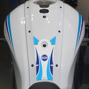 Adesivo 3D Personalizzato per Protezione Serbatoio Moto Yamaha XSR700 Historic White 2022 Design Logo - Product Image 1