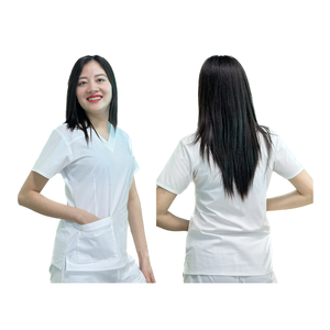Cómodo uniforme médico de algodón y LICRA, conjunto personalizable de enfermera para unisex, 500 piezas MOQ, hecho en Vietnam - Product Image 6