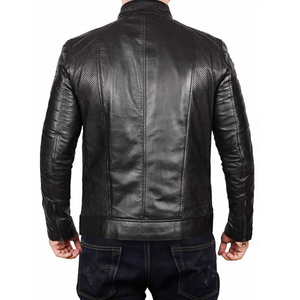Chaqueta de Cuero Personalizada para Hombre, Estilo Motociclista, Chaqueta de Invierno de Cuero Auténtico Suave con Chaqueta de Cuero de Primera Calidad - Product Image 6