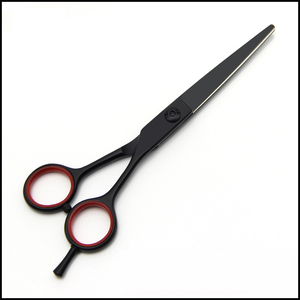 Tijeras de peluquero negras superiores hechas a medida con mango de cerámica para adelgazar la tijera de pulido de acabado de corte de pelo - Product Image 3