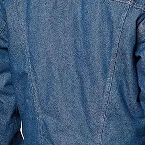 Veste en jean longue extensible sur mesure pour homme, veste en jean en coton bleu, veste en jean unie d'hiver pour homme, grande taille - Product Image 6