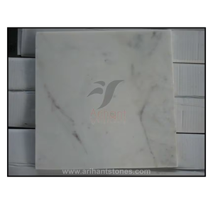 แผ่นหินอ่อนสีขาวพิมพ์ลาย Banswada พื้นผิวขัดเงาดีไซน์ทันสมัยสำหรับใช้งานในโรงแรมกำหนดได้เอง - Product Image 1