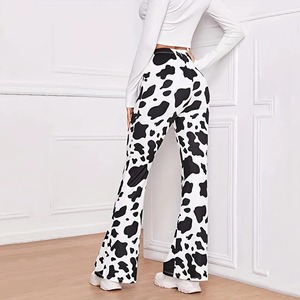 Nouveau 2025 pantalons de survêtement évasés à séchage rapide 100% coton décontracté élégant femmes pantalons Top qualité 3D imprimé femmes pantalon - Product Image 3